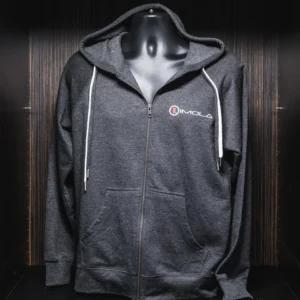 Imola Gray Lightweight Zip Hoodie